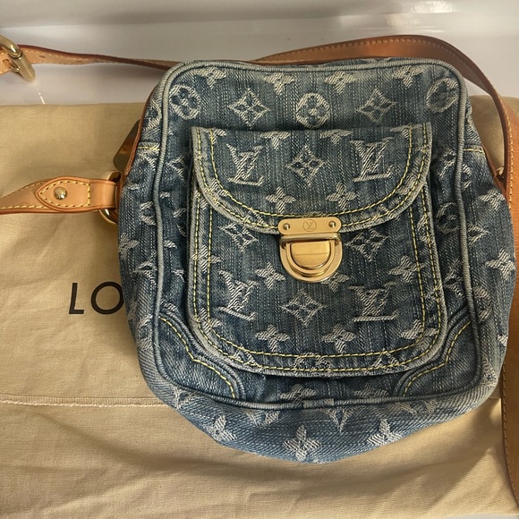 Louis Vuitton Bags Louis Vuitton Denim Camera Bag Poshmark